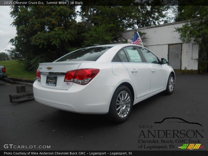 Summit White / Jet Black 2015 Chevrolet Cruze Eco