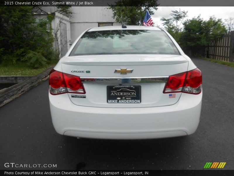 Summit White / Jet Black 2015 Chevrolet Cruze Eco