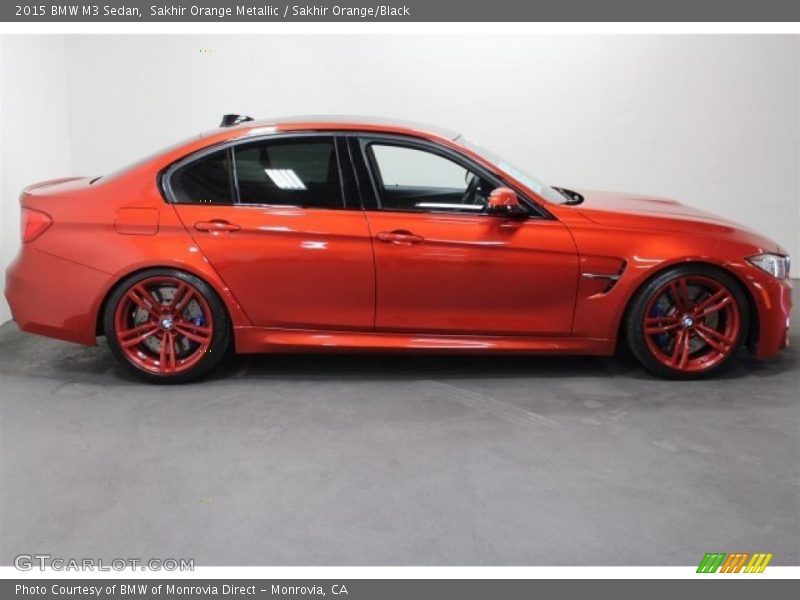 Sakhir Orange Metallic / Sakhir Orange/Black 2015 BMW M3 Sedan