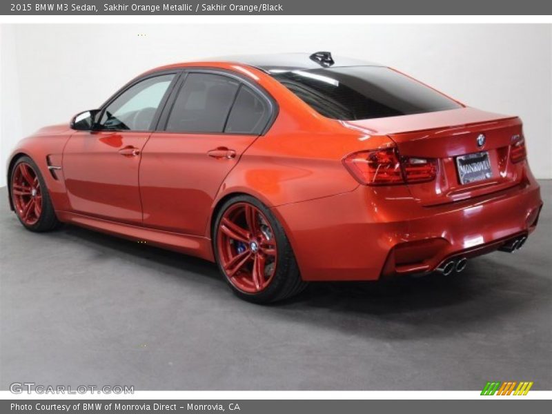 Sakhir Orange Metallic / Sakhir Orange/Black 2015 BMW M3 Sedan