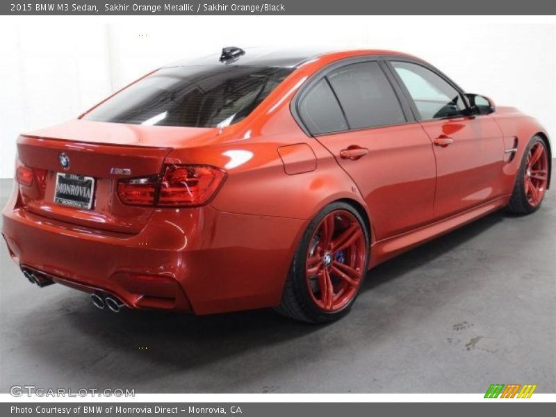Sakhir Orange Metallic / Sakhir Orange/Black 2015 BMW M3 Sedan