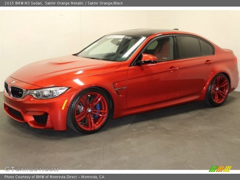 Sakhir Orange Metallic / Sakhir Orange/Black 2015 BMW M3 Sedan