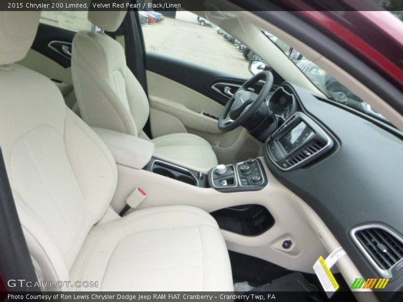 Velvet Red Pearl / Black/Linen 2015 Chrysler 200 Limited