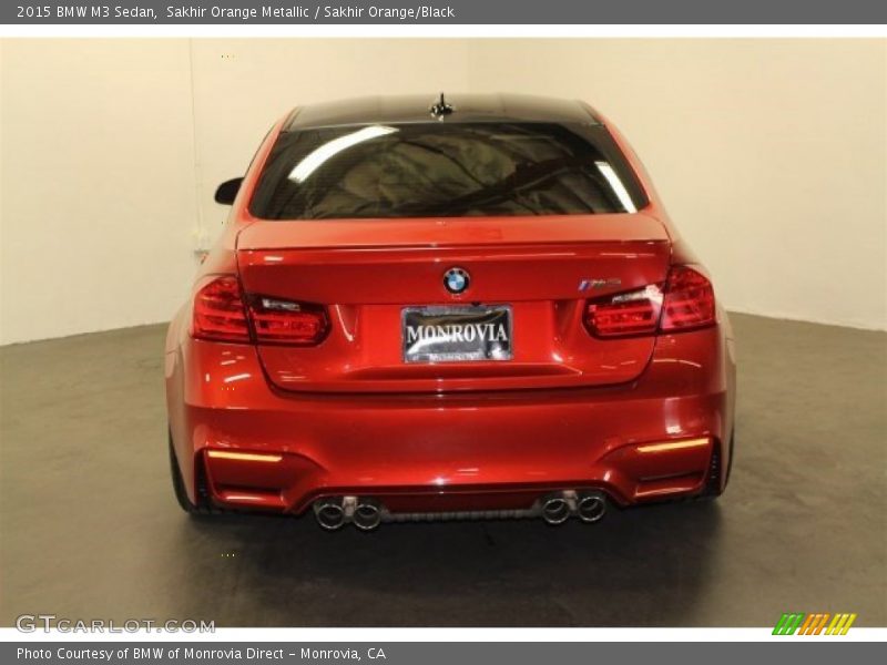 Sakhir Orange Metallic / Sakhir Orange/Black 2015 BMW M3 Sedan