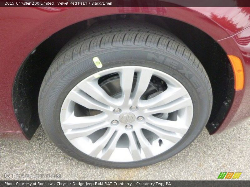 Velvet Red Pearl / Black/Linen 2015 Chrysler 200 Limited