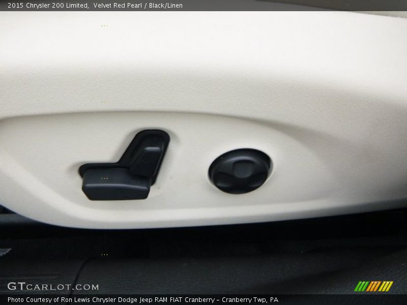 Velvet Red Pearl / Black/Linen 2015 Chrysler 200 Limited