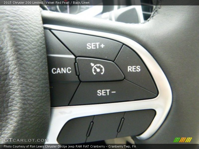 Velvet Red Pearl / Black/Linen 2015 Chrysler 200 Limited