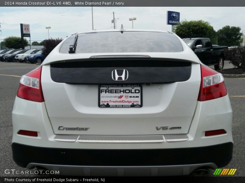 White Diamond Pearl / Ivory 2014 Honda Crosstour EX-L V6 4WD