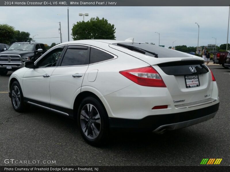 White Diamond Pearl / Ivory 2014 Honda Crosstour EX-L V6 4WD