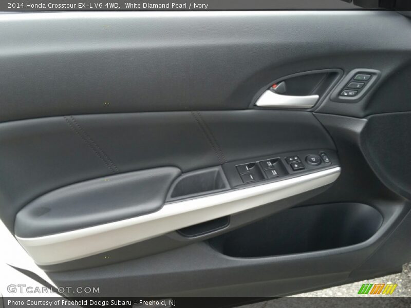 White Diamond Pearl / Ivory 2014 Honda Crosstour EX-L V6 4WD