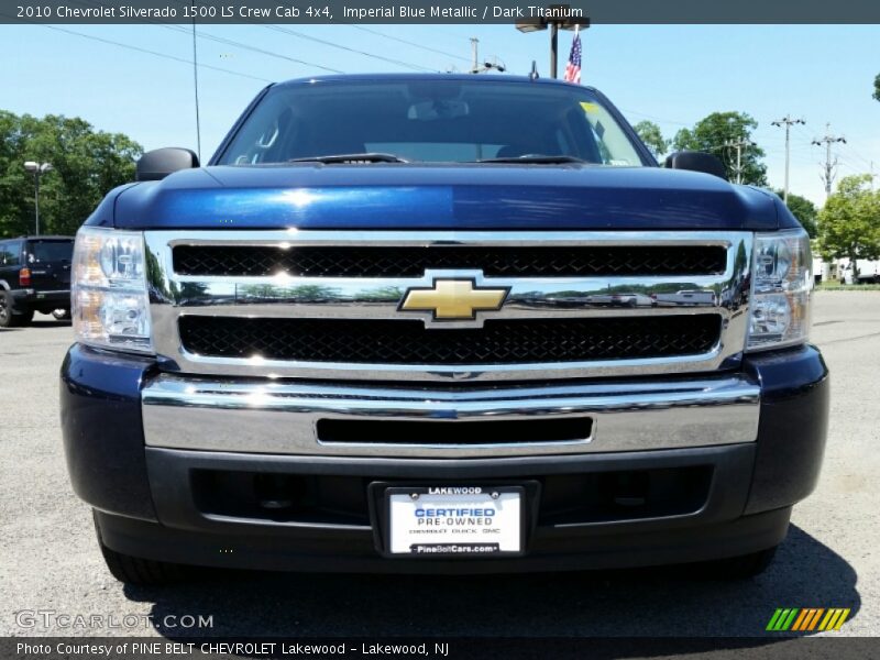 Imperial Blue Metallic / Dark Titanium 2010 Chevrolet Silverado 1500 LS Crew Cab 4x4