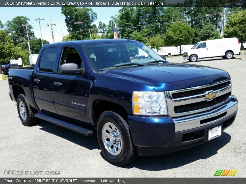 Imperial Blue Metallic / Dark Titanium 2010 Chevrolet Silverado 1500 LS Crew Cab 4x4