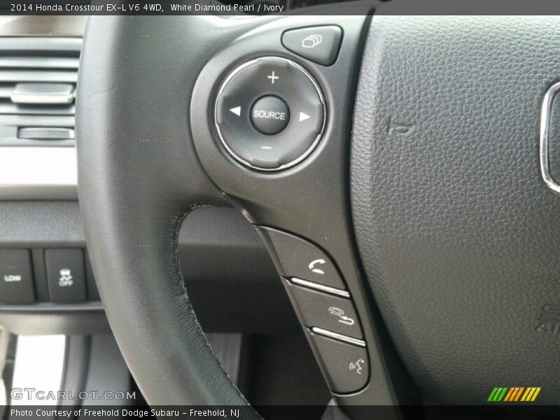 White Diamond Pearl / Ivory 2014 Honda Crosstour EX-L V6 4WD