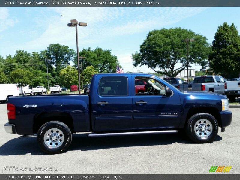 Imperial Blue Metallic / Dark Titanium 2010 Chevrolet Silverado 1500 LS Crew Cab 4x4