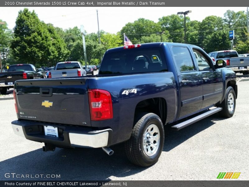 Imperial Blue Metallic / Dark Titanium 2010 Chevrolet Silverado 1500 LS Crew Cab 4x4