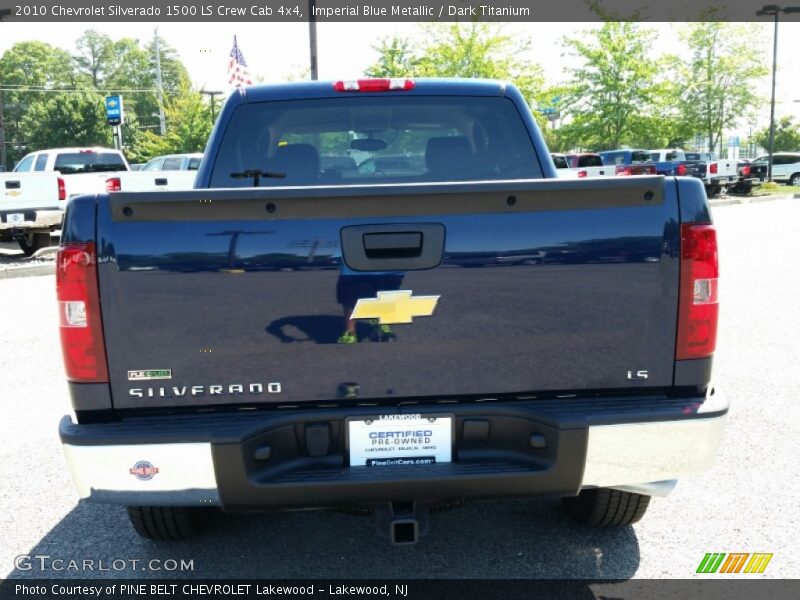 Imperial Blue Metallic / Dark Titanium 2010 Chevrolet Silverado 1500 LS Crew Cab 4x4