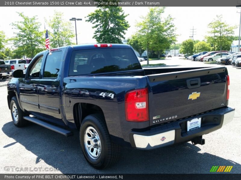 Imperial Blue Metallic / Dark Titanium 2010 Chevrolet Silverado 1500 LS Crew Cab 4x4