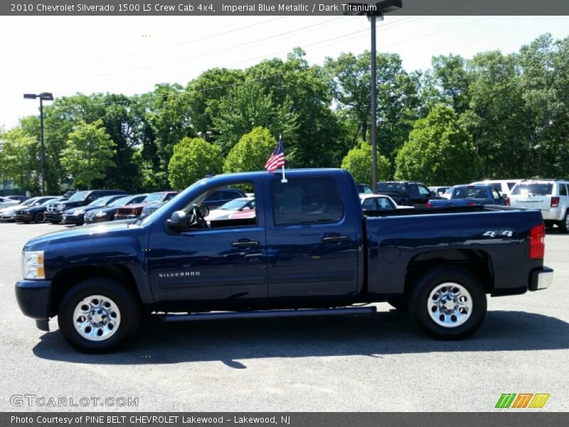 Imperial Blue Metallic / Dark Titanium 2010 Chevrolet Silverado 1500 LS Crew Cab 4x4