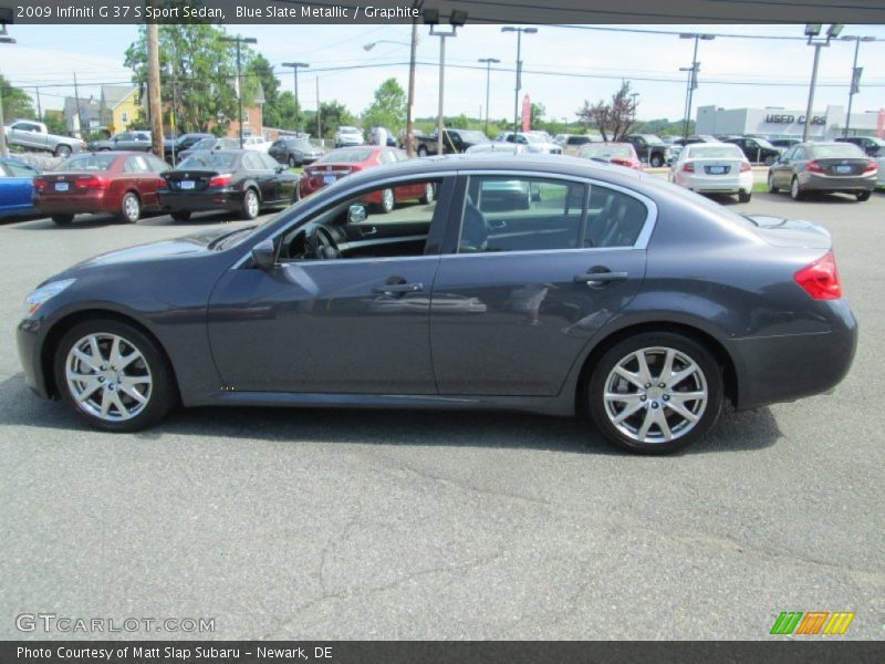 Blue Slate Metallic / Graphite 2009 Infiniti G 37 S Sport Sedan