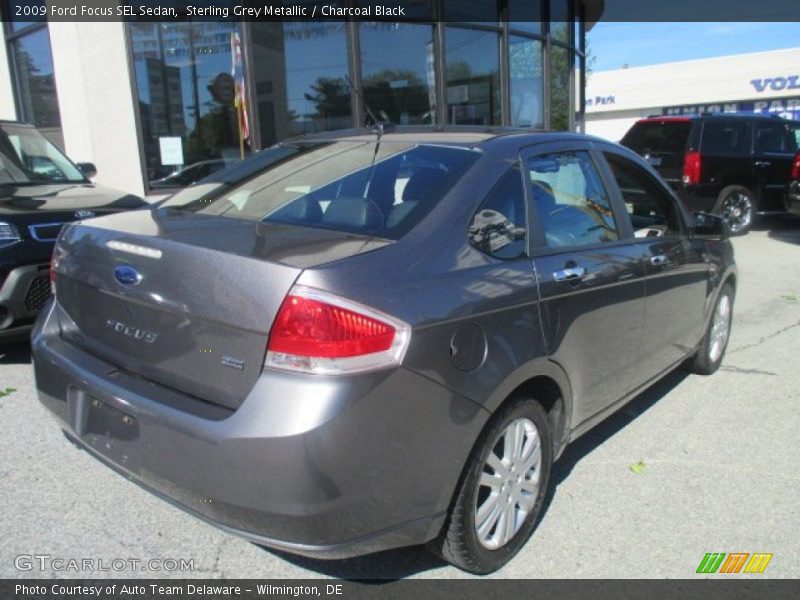Sterling Grey Metallic / Charcoal Black 2009 Ford Focus SEL Sedan