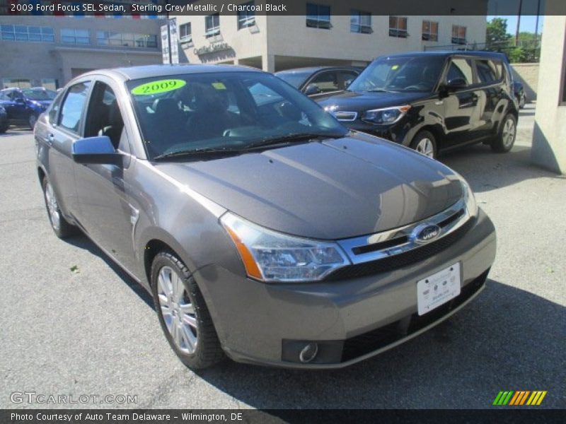 Sterling Grey Metallic / Charcoal Black 2009 Ford Focus SEL Sedan