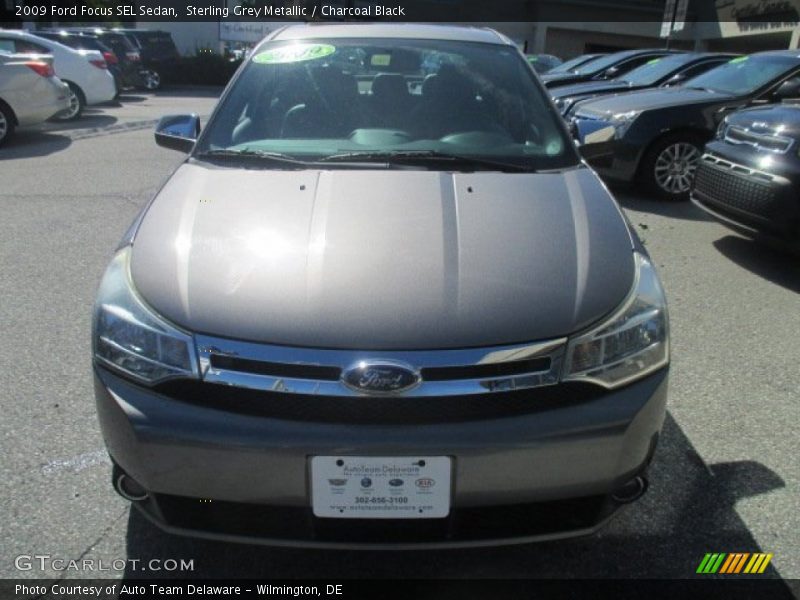 Sterling Grey Metallic / Charcoal Black 2009 Ford Focus SEL Sedan