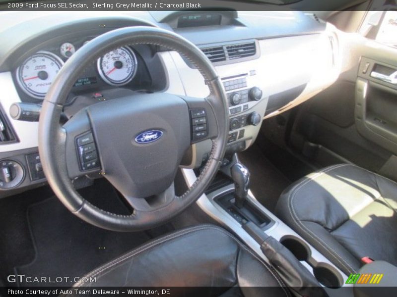 Sterling Grey Metallic / Charcoal Black 2009 Ford Focus SEL Sedan