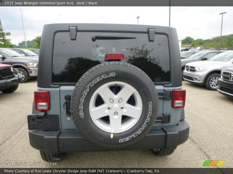 Anvil / Black 2015 Jeep Wrangler Unlimited Sport 4x4