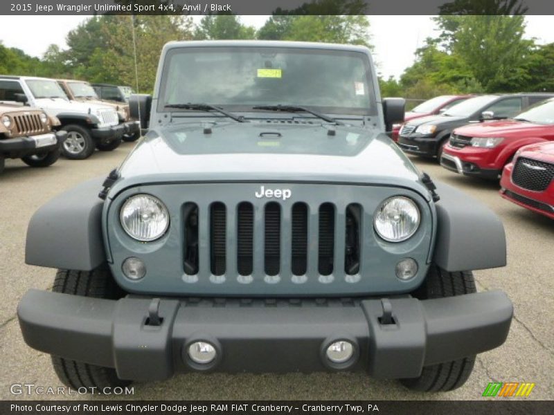Anvil / Black 2015 Jeep Wrangler Unlimited Sport 4x4