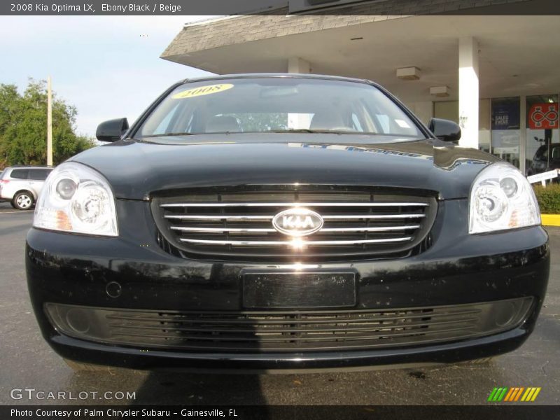 Ebony Black / Beige 2008 Kia Optima LX