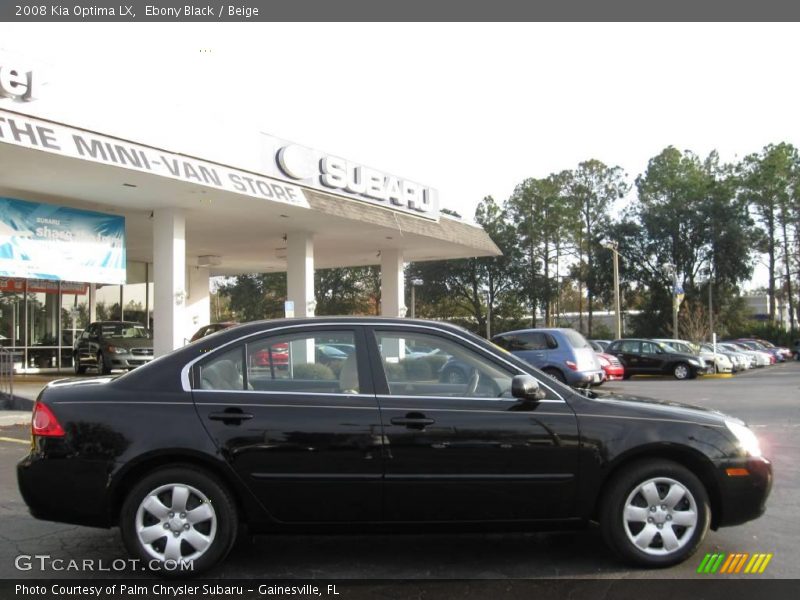 Ebony Black / Beige 2008 Kia Optima LX