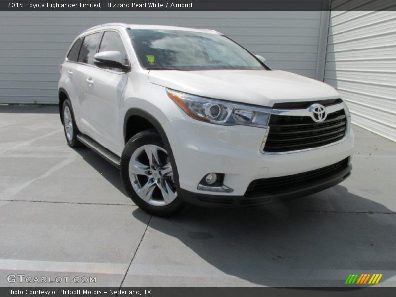 Blizzard Pearl White / Almond 2015 Toyota Highlander Limited