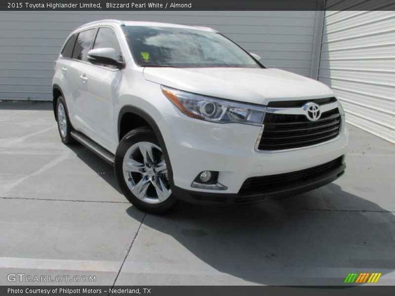 Blizzard Pearl White / Almond 2015 Toyota Highlander Limited