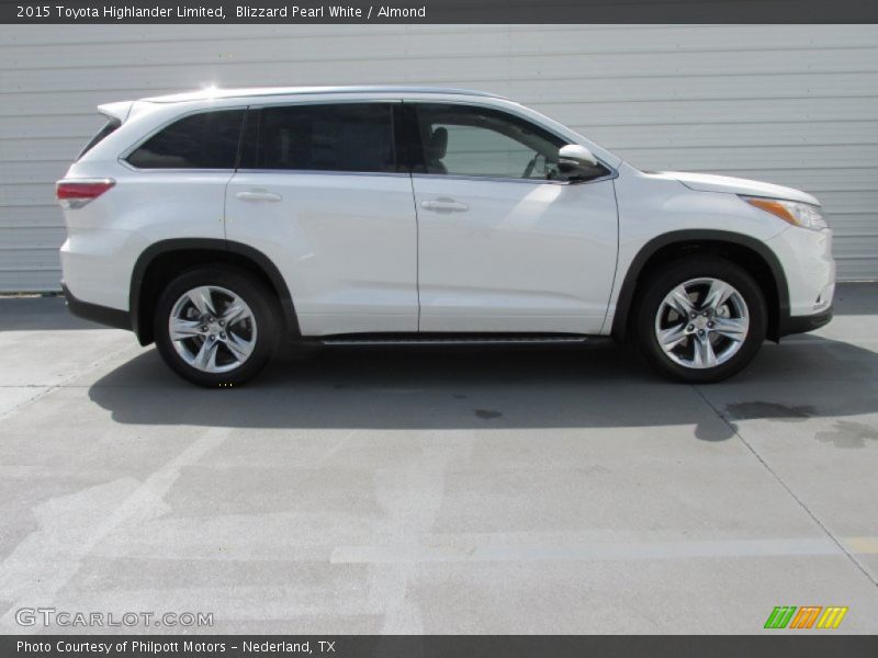 Blizzard Pearl White / Almond 2015 Toyota Highlander Limited