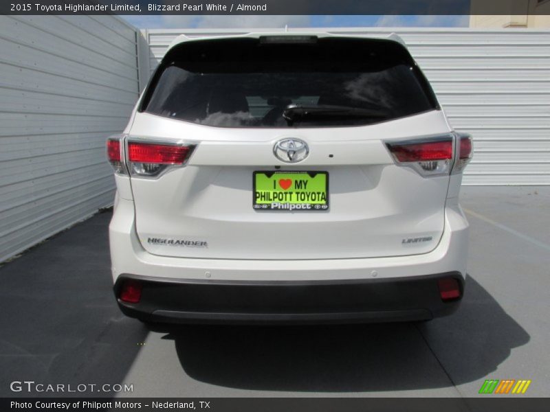 Blizzard Pearl White / Almond 2015 Toyota Highlander Limited