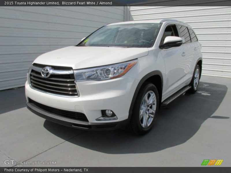 Blizzard Pearl White / Almond 2015 Toyota Highlander Limited