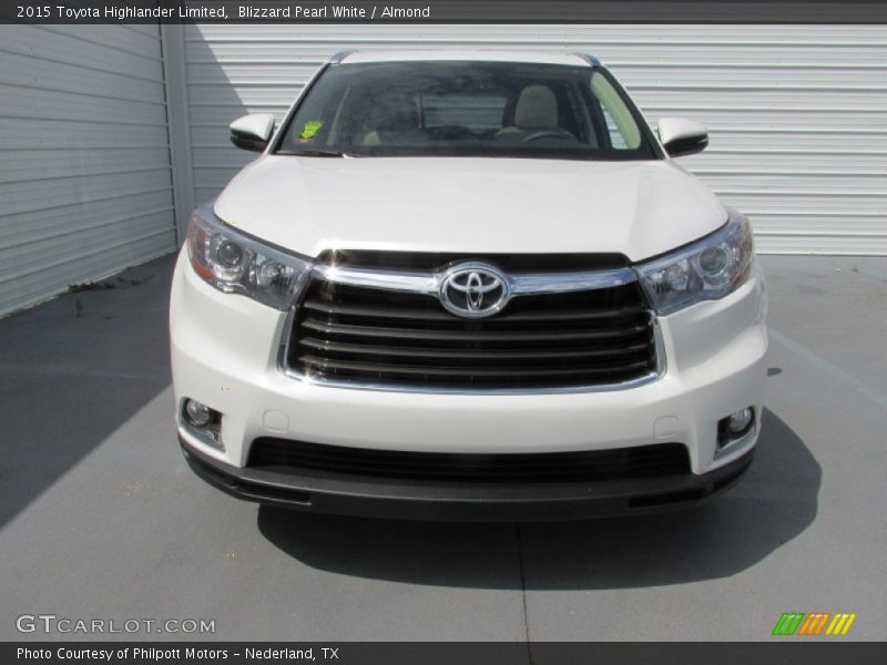 Blizzard Pearl White / Almond 2015 Toyota Highlander Limited