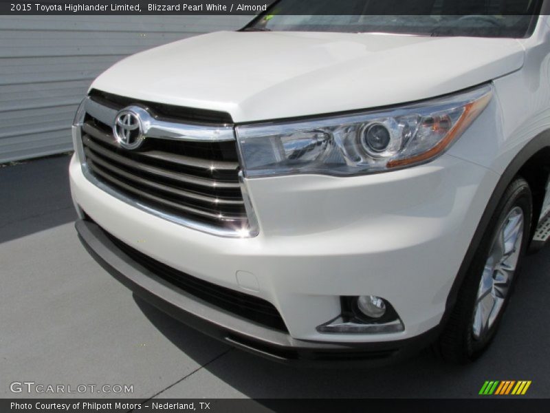 Blizzard Pearl White / Almond 2015 Toyota Highlander Limited