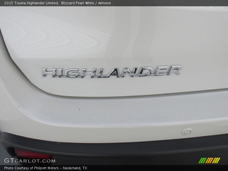 Blizzard Pearl White / Almond 2015 Toyota Highlander Limited
