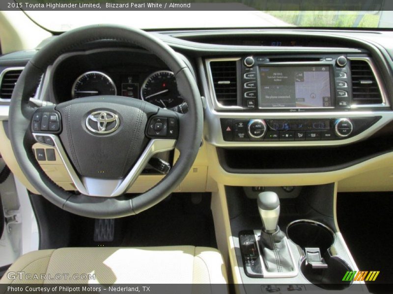 Blizzard Pearl White / Almond 2015 Toyota Highlander Limited