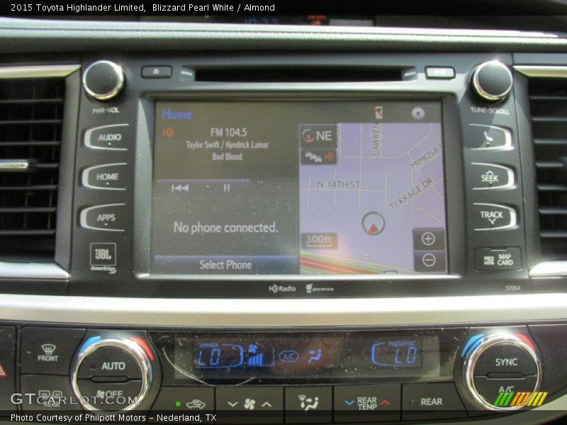 Blizzard Pearl White / Almond 2015 Toyota Highlander Limited
