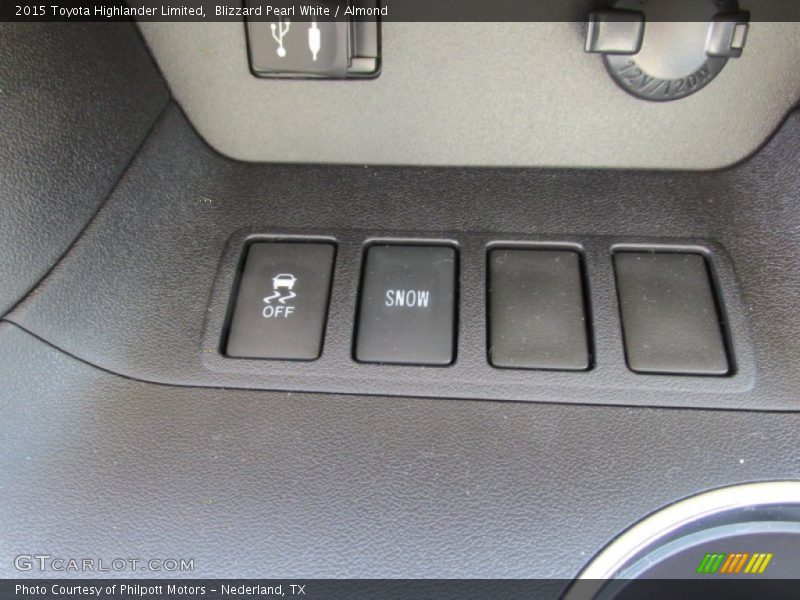 Blizzard Pearl White / Almond 2015 Toyota Highlander Limited