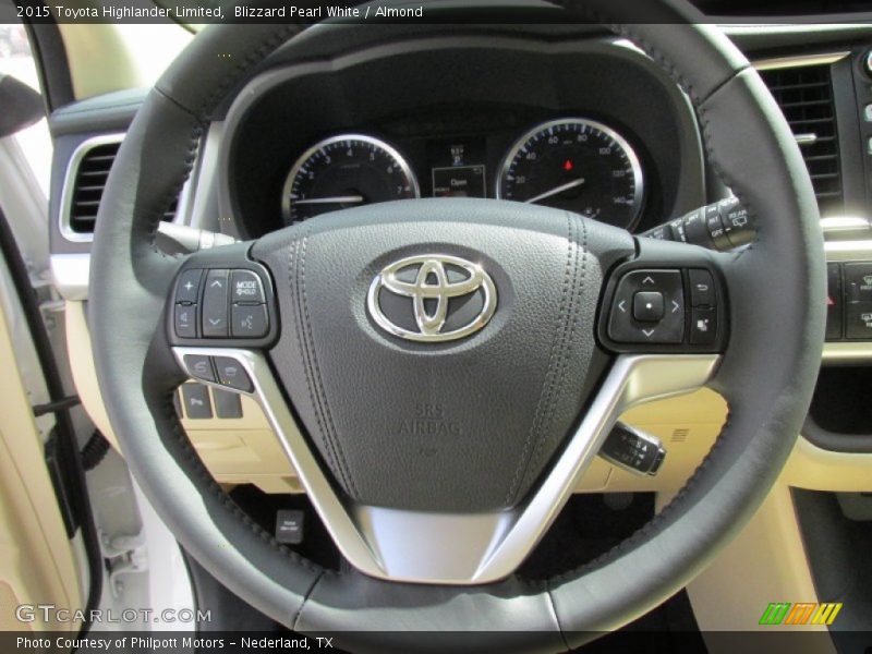 Blizzard Pearl White / Almond 2015 Toyota Highlander Limited