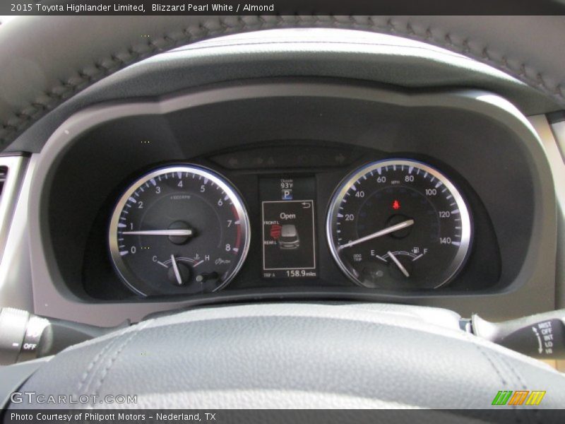Blizzard Pearl White / Almond 2015 Toyota Highlander Limited