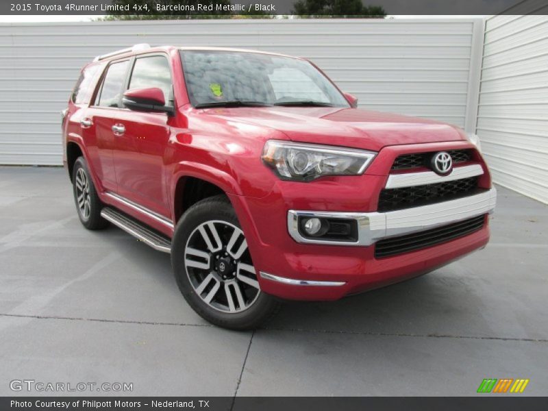 Barcelona Red Metallic / Black 2015 Toyota 4Runner Limited 4x4