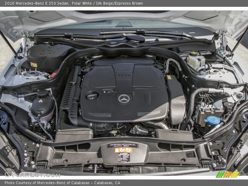 Polar White / Silk Beige/Espresso Brown 2016 Mercedes-Benz E 350 Sedan