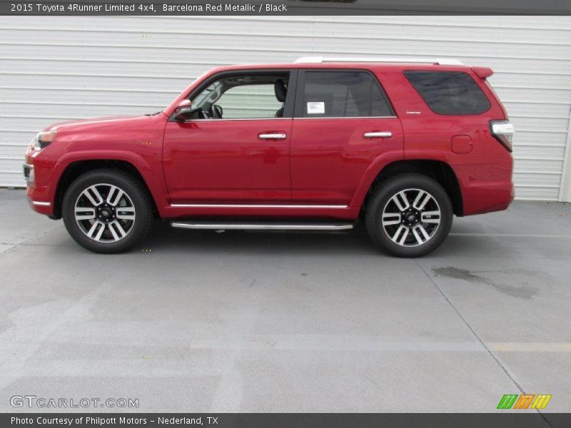 Barcelona Red Metallic / Black 2015 Toyota 4Runner Limited 4x4