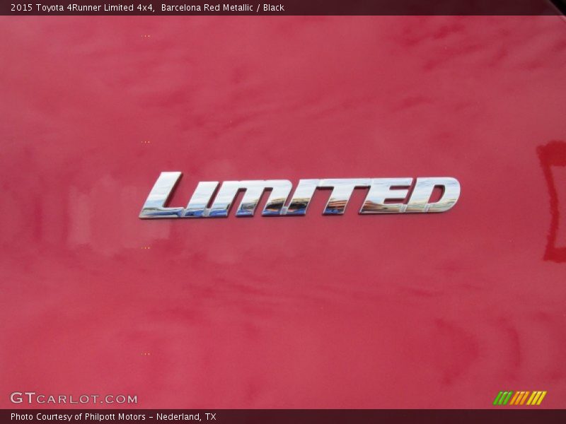Barcelona Red Metallic / Black 2015 Toyota 4Runner Limited 4x4