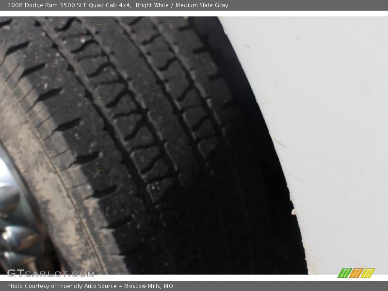 Bright White / Medium Slate Gray 2008 Dodge Ram 3500 SLT Quad Cab 4x4