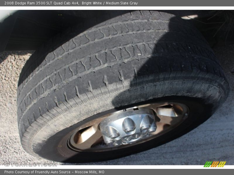 Bright White / Medium Slate Gray 2008 Dodge Ram 3500 SLT Quad Cab 4x4